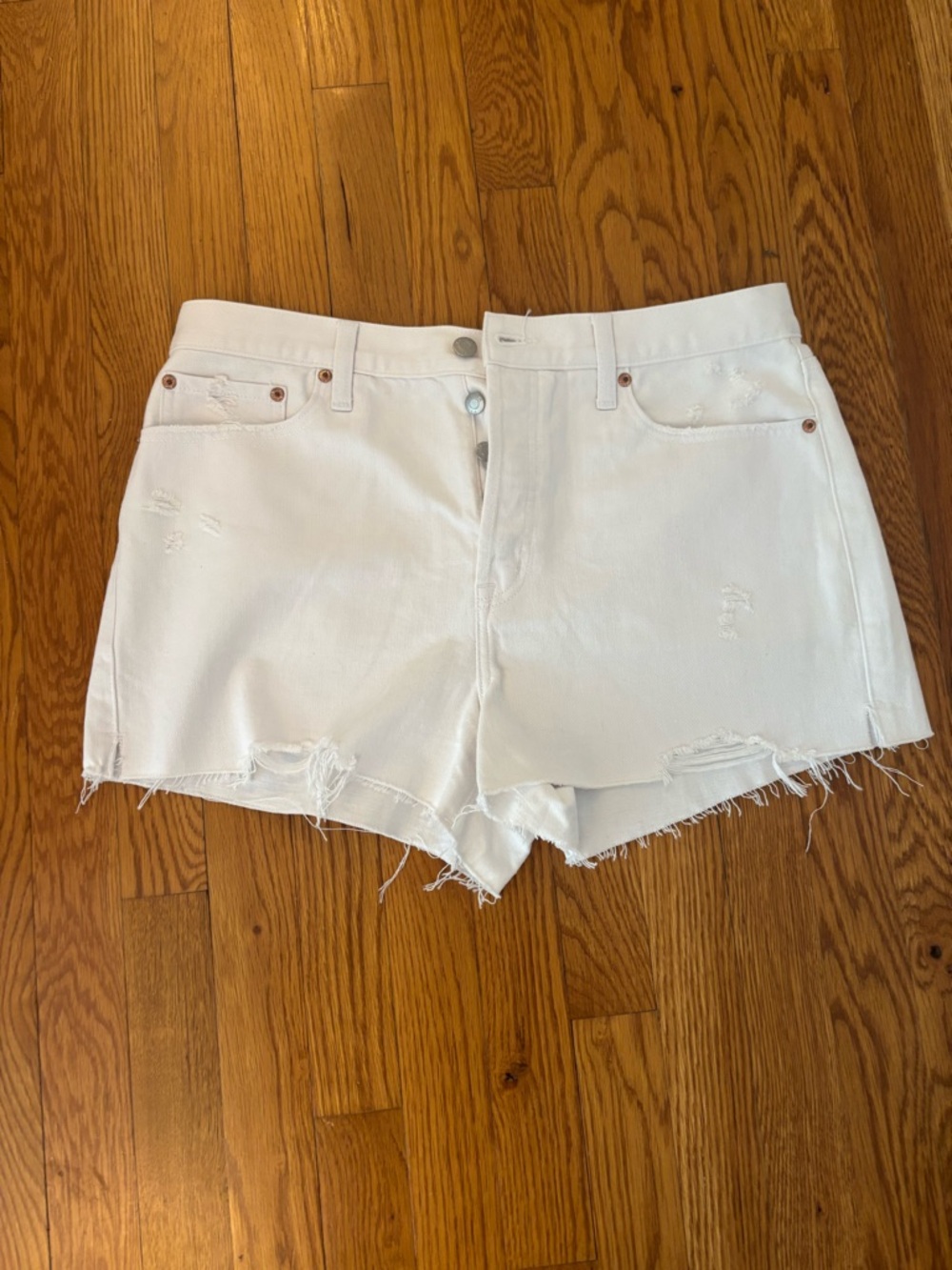 pistola White High-Rise Jean Shorts